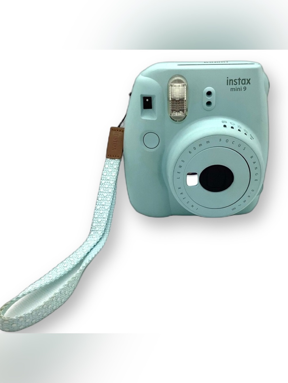 Fujifilm Instax Mini 9 Ice Blue Instant Camera Selfie Mirror TESTED